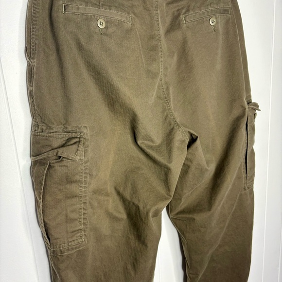 Polo Ralph Lauren Multipocket Cargo Pants Brown Full Length Size 38/32 Army Gorp - Picture 5 of 9